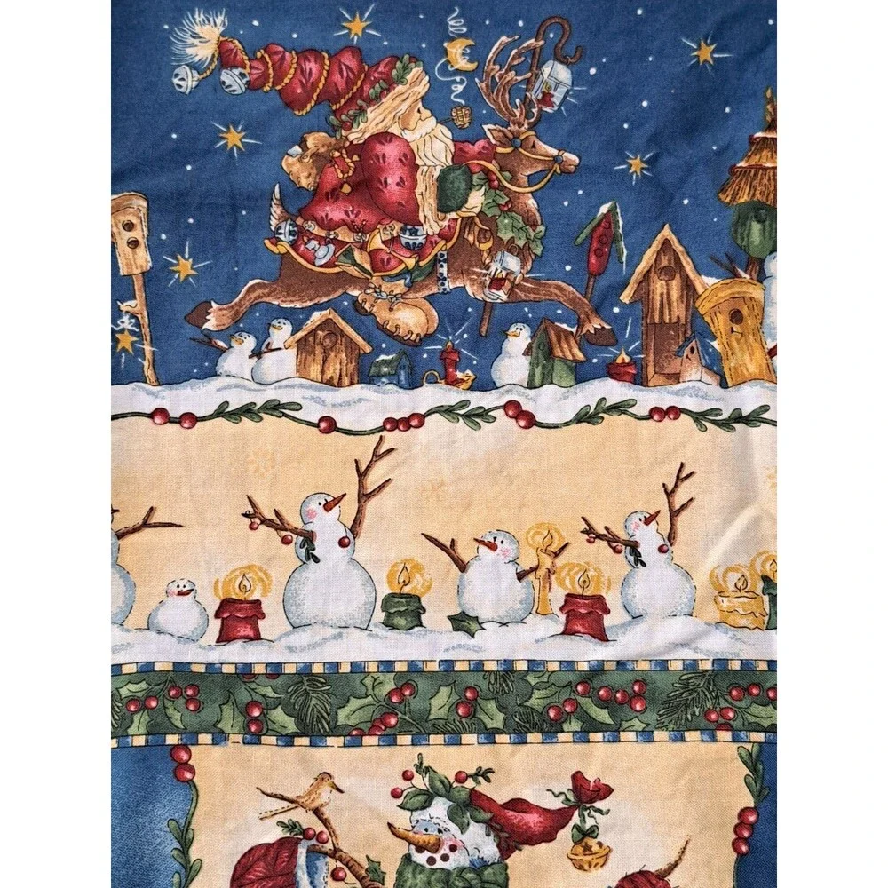 VTG Quick as a Wink by Rebecca Carter for MM Fab Christmas Fabric 67.5